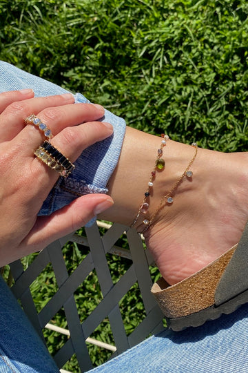 GUM DROP ANKLET- RAINBOW